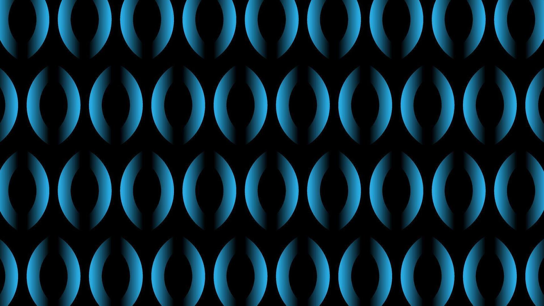 Abstract Blue Gradient Circle Pattern on Black Background vector