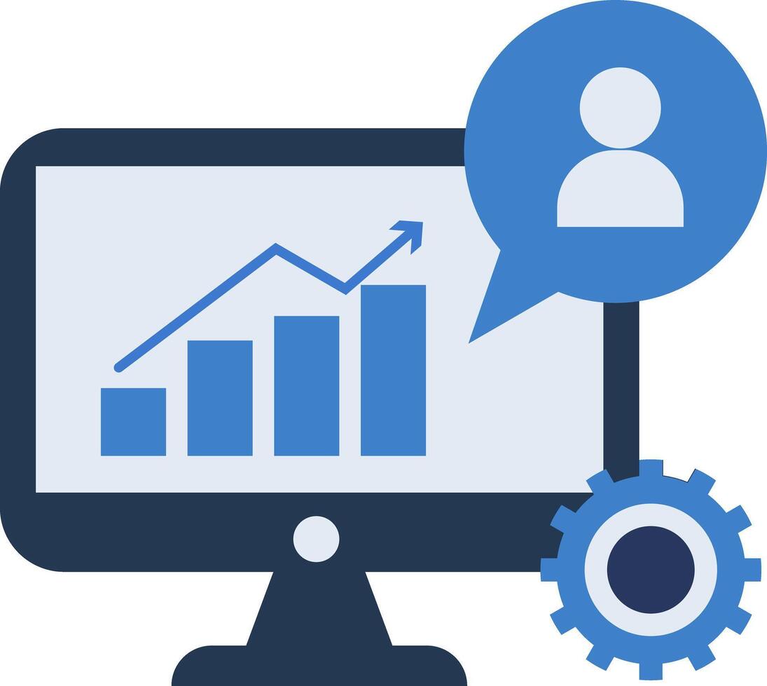 Data Analytics Interface Icon vector