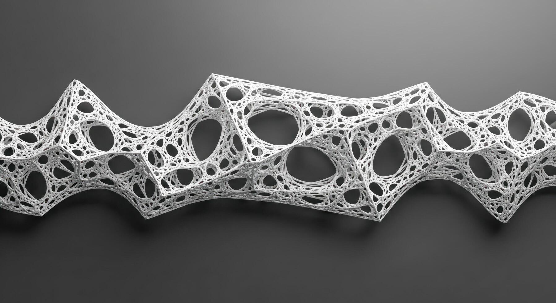 Complex Geometric Structure With Intricate Patterns photo