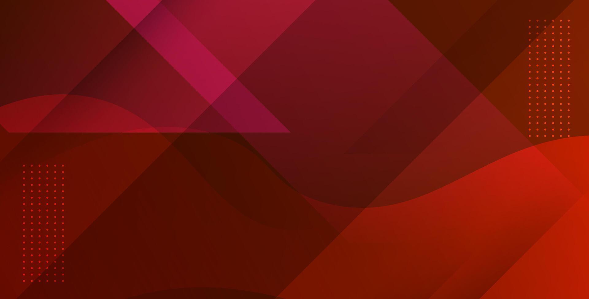 Red geometric abstract background design vector
