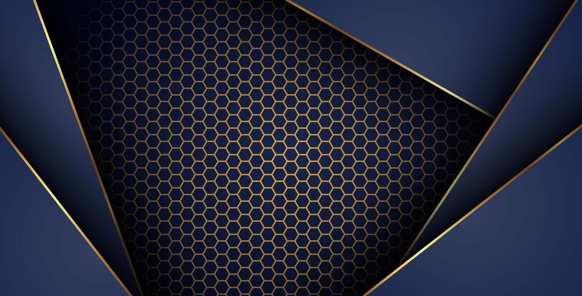 Dark hexagonal pattern background design vector