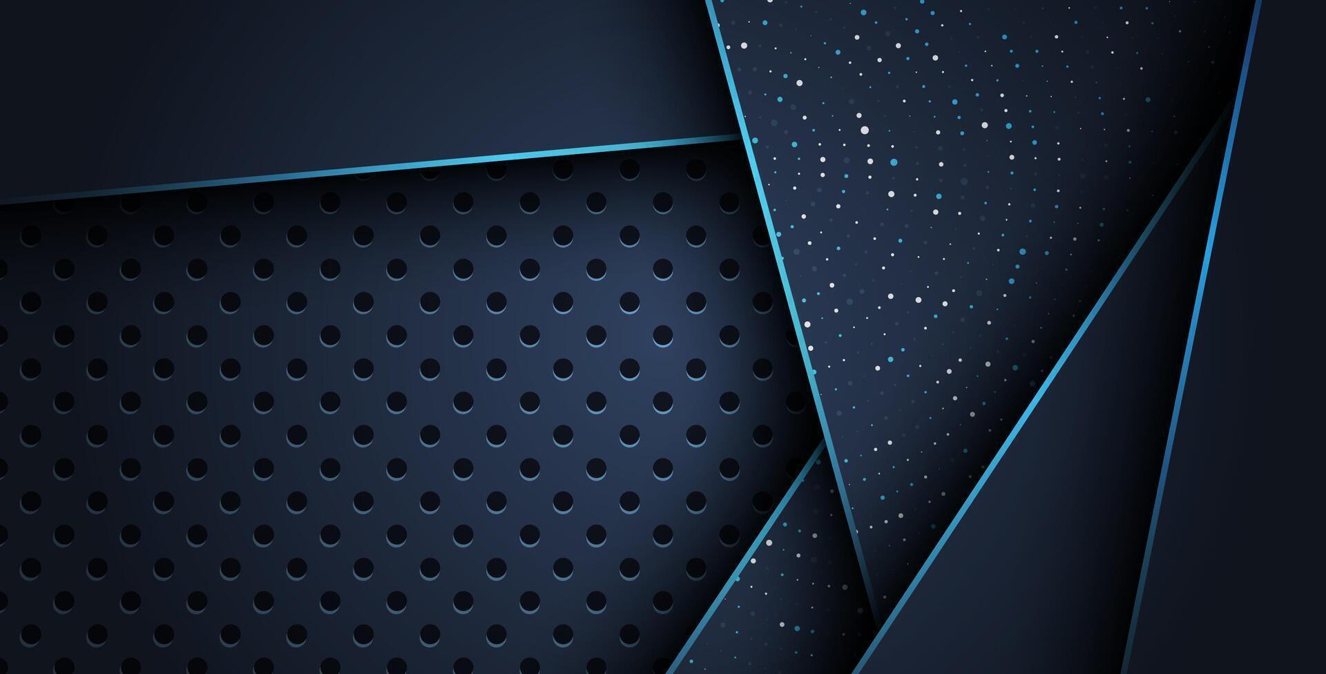 Dark abstract geometric background design vector