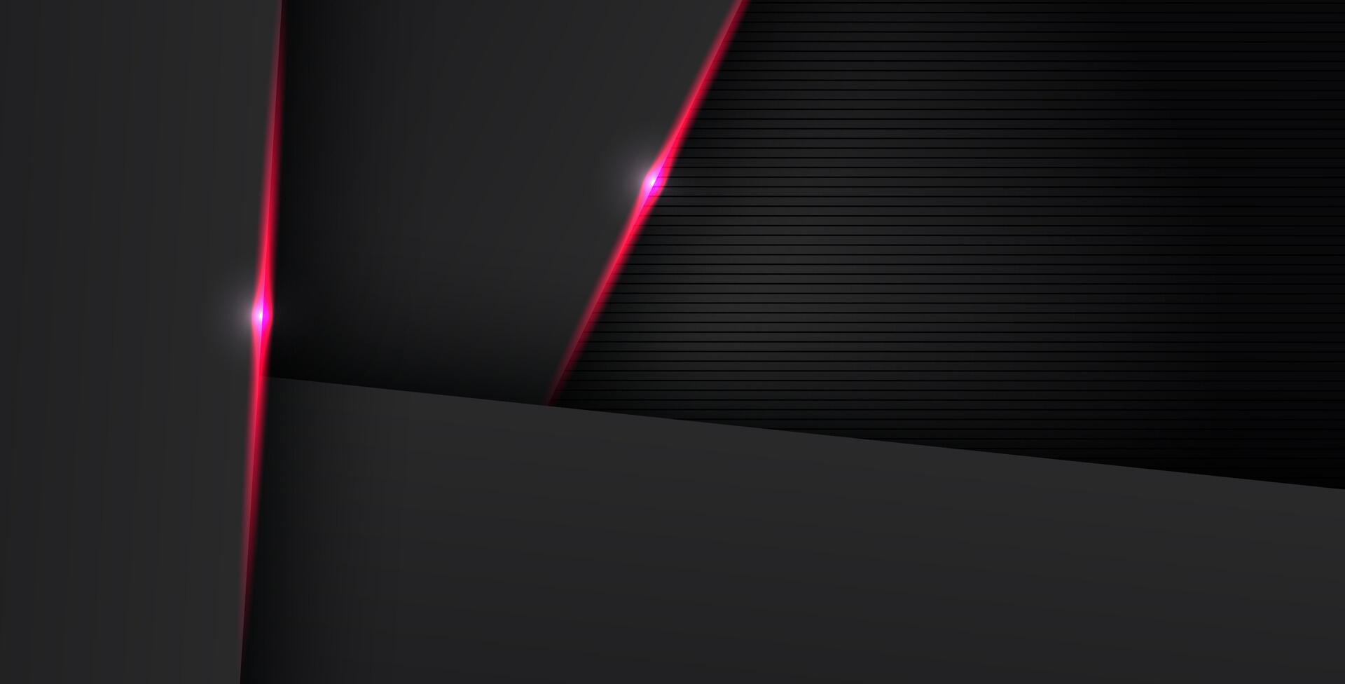 Abstract black and red background design vector