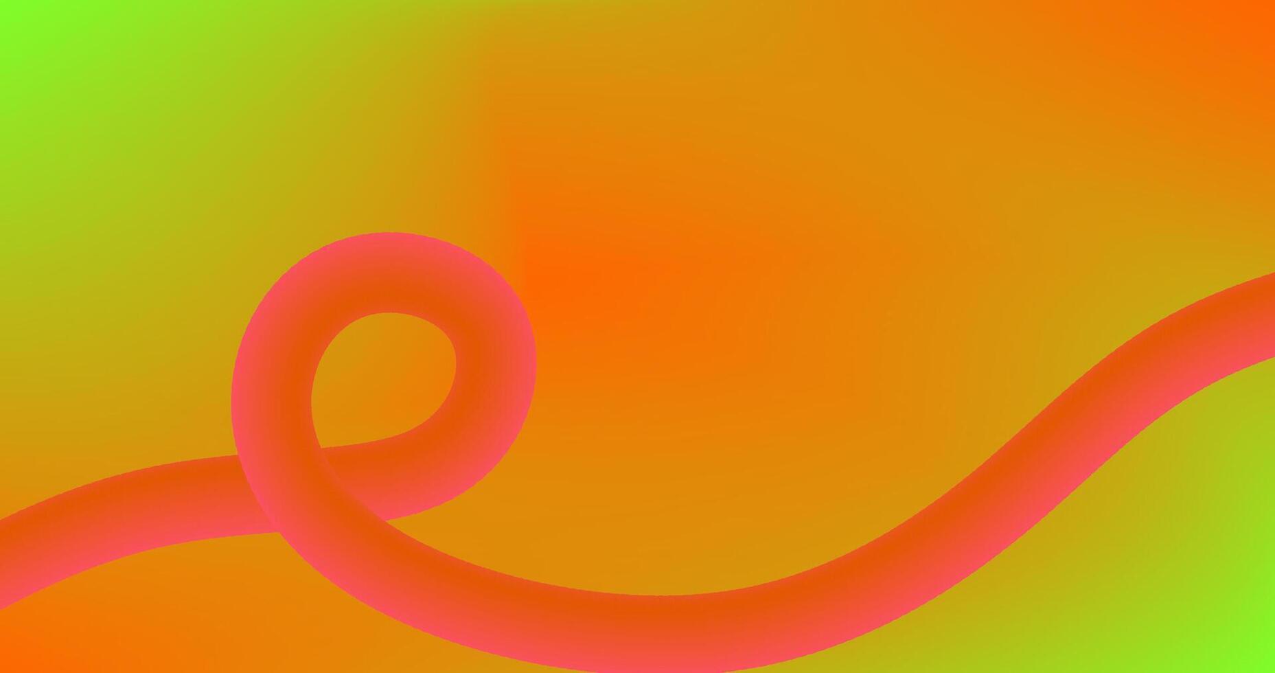 Orange Red Gradient Design Abstract Background with Fluid Curve Lines and Copy Space vector