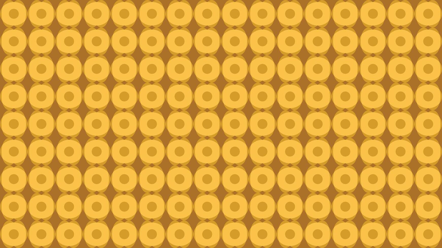 Abstract golden effect circles and rhombuses effect pattern textured background vector