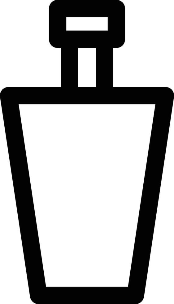 medicine bottle icon. Simple thin line, outline of Glass drink icons for UI and UX, website or mobile application on white background vector