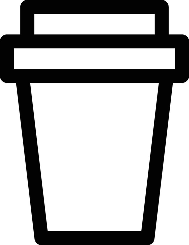 smoothie glass icon. Simple thin line, outline of Glass drink icons for UI and UX, website or mobile application on white background vector