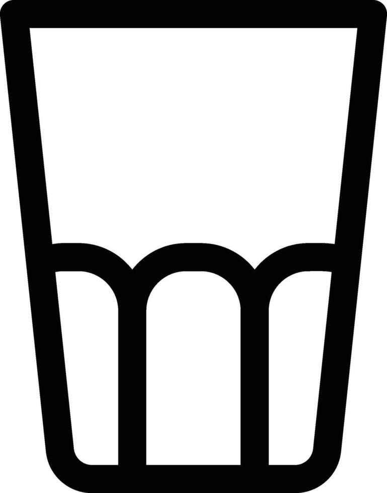 whiskey glass icon. Simple thin line, outline of Glass drink icons for UI and UX, website or mobile application on white background vector