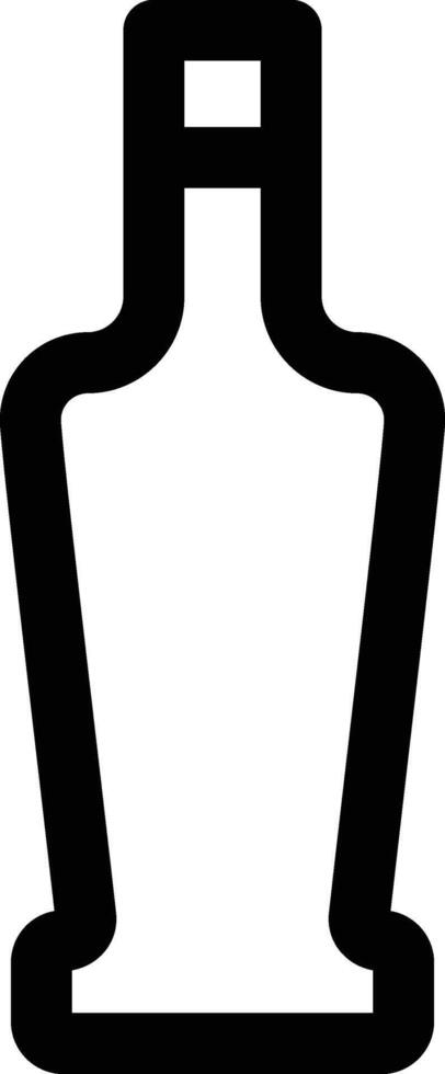 potion bottle icon. Simple thin line, outline of Glass drink icons for UI and UX, website or mobile application on white background vector