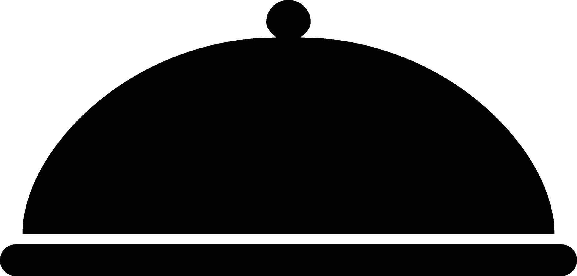 tray, service, food, dish icon. Simple glyph element of Food icons set for UI and UX, website or mobile application on white background vector