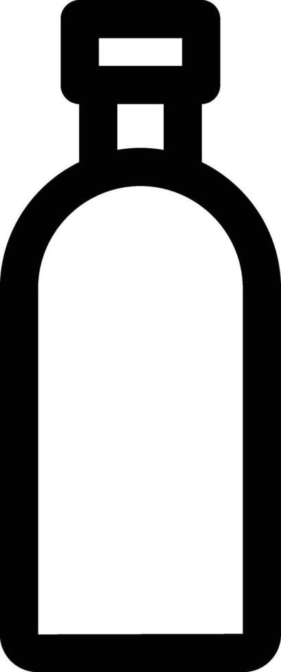 liquor bottle icon. Simple thin line, outline of Glass drink icons for UI and UX, website or mobile application on white background vector