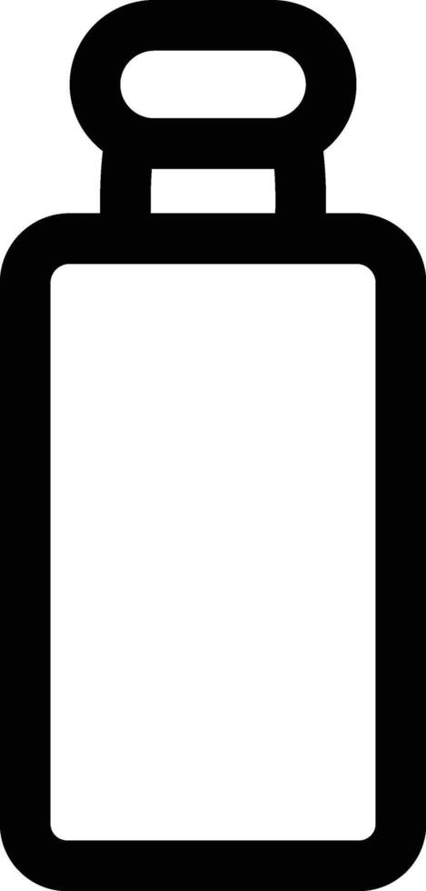 soda bottle icon. Simple thin line, outline of Glass drink icons for UI and UX, website or mobile application on white background vector