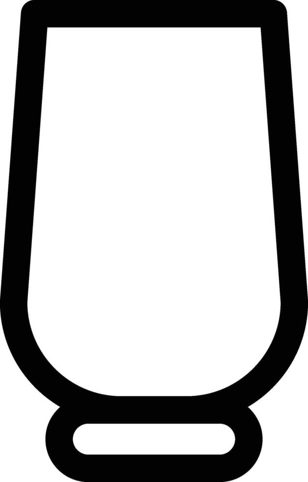 snifter glass icon. Simple thin line, outline of Glass drink icons for UI and UX, website or mobile application on white background vector