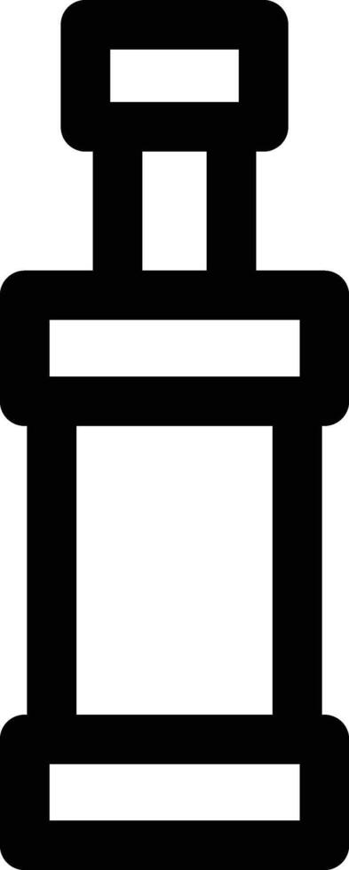 plastic bottle icon. Simple thin line, outline of Glass drink icons for UI and UX, website or mobile application on white background vector