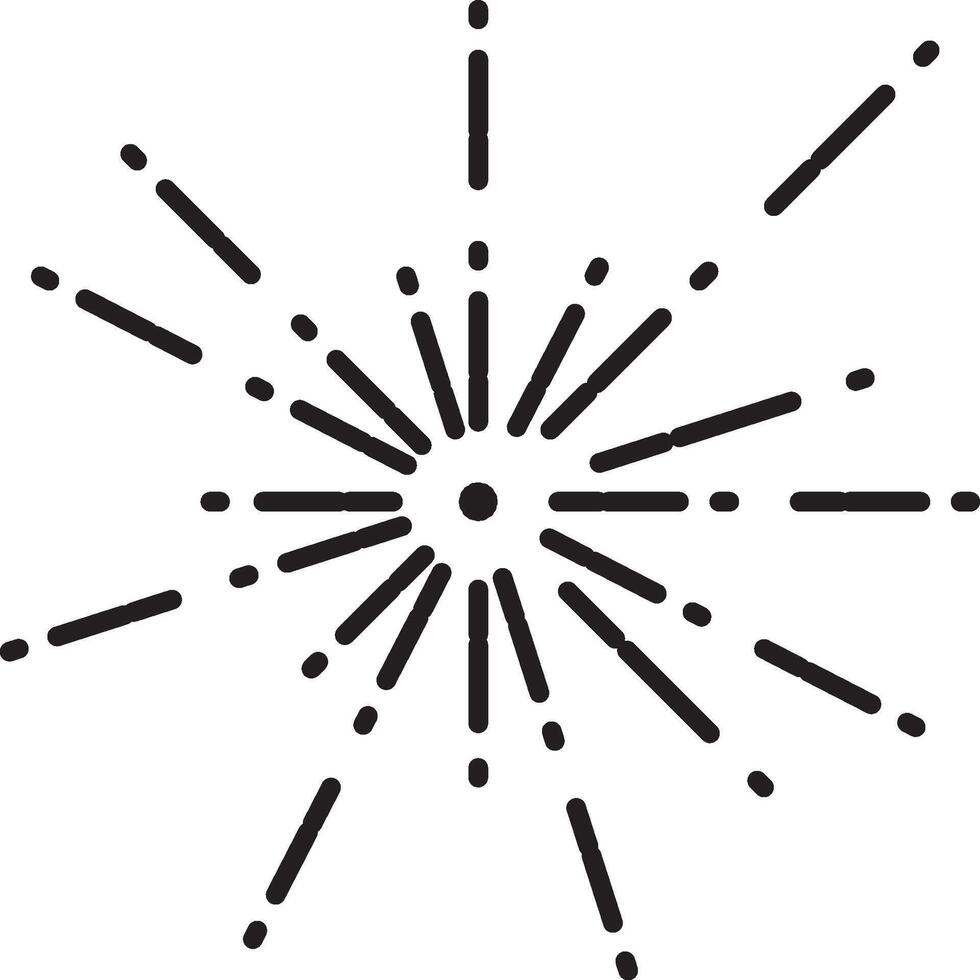 Mardi gras, fireworks icon. Simple thin line, outline of Mardi Gras icons for UI and UX, website or mobile application vector