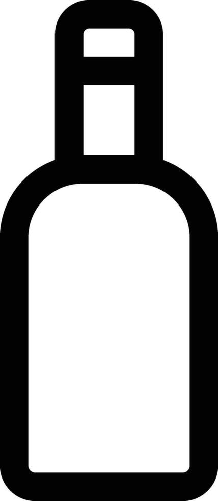 water bottle icon. Simple thin line, outline of Glass drink icons for UI and UX, website or mobile application on white background vector