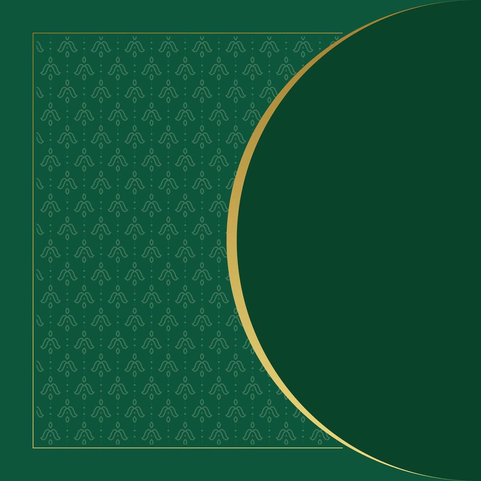 Elegant Decorative Ornament Pattern with Golden Circle Frame Background vector