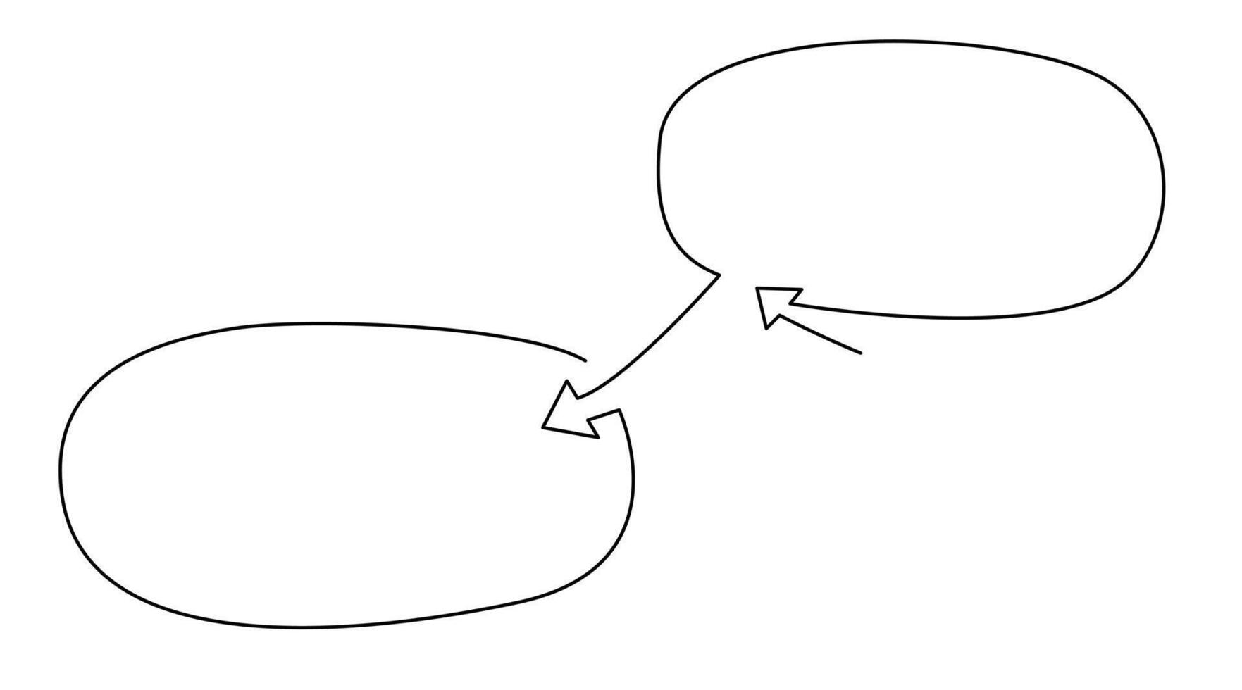 Continuous one line drawing of speech bubble. Minimal black and white illustration in linear style. Simple chat cloud graphic element for dialogue or message. vector