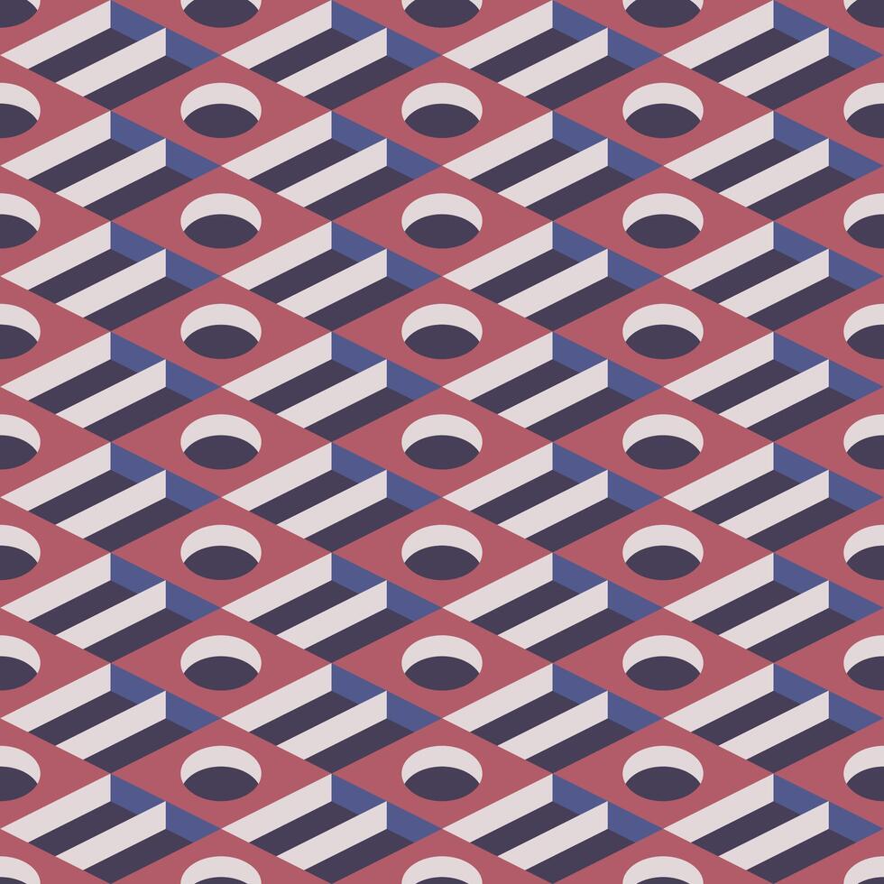 Geometric pattern with circles and lines vector
