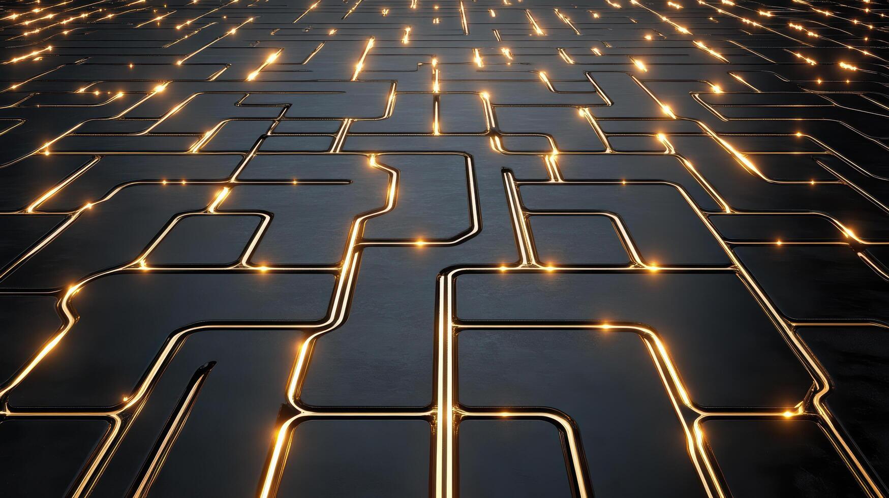 A computer network with glowing lines photo