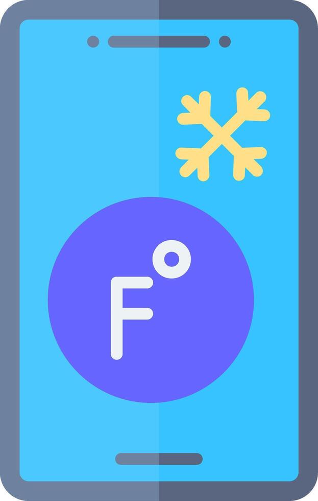 Ambient Temperature Sensor Flat vector