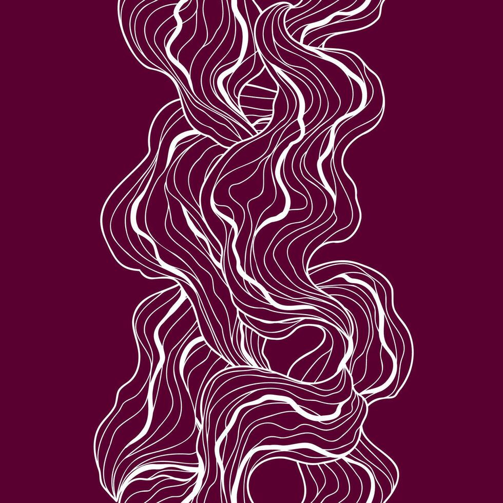 Seamless pattern. Abstract background with linear curls. vector