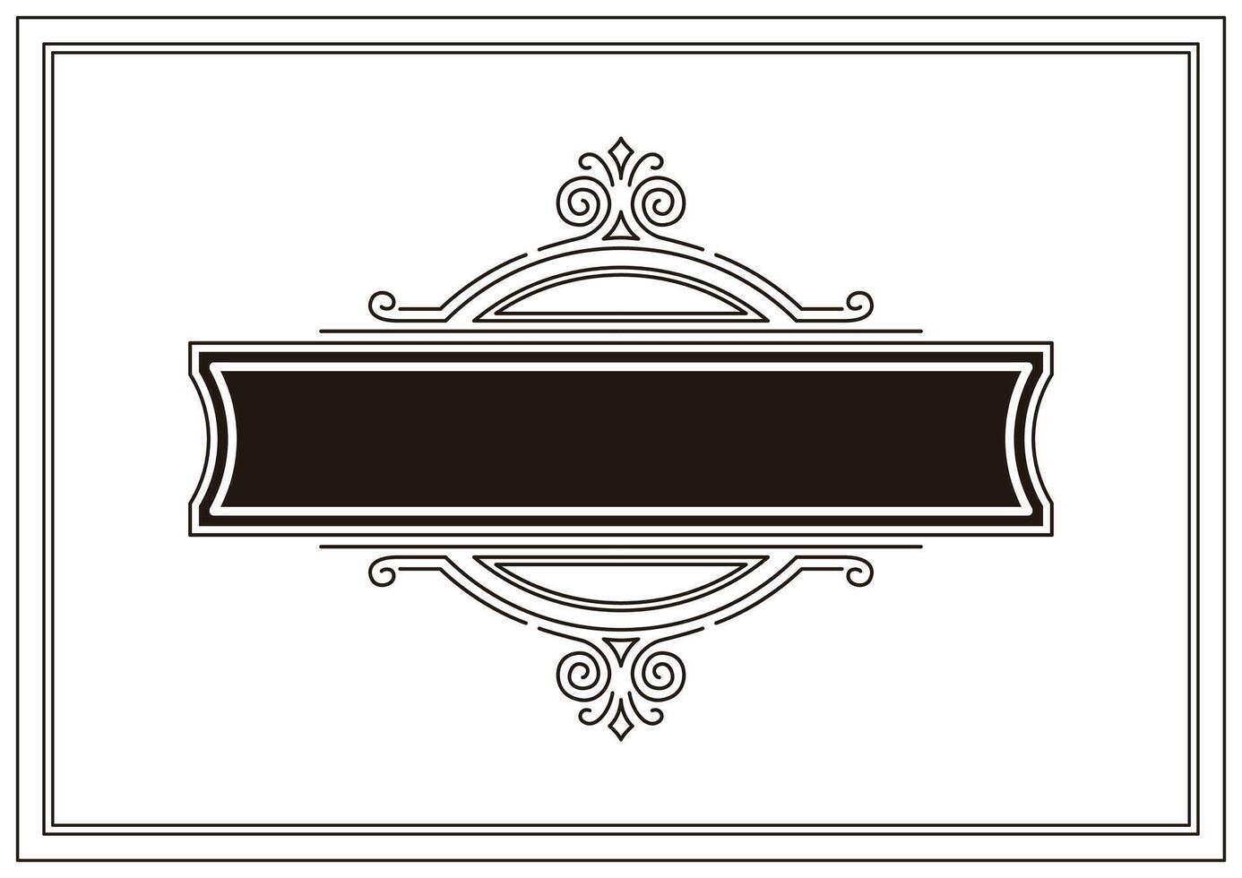 Line abstract frame. Modern decorative line background. vector