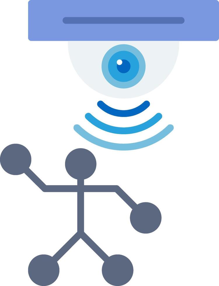 Motion Sensor Movement Detection Flat vector