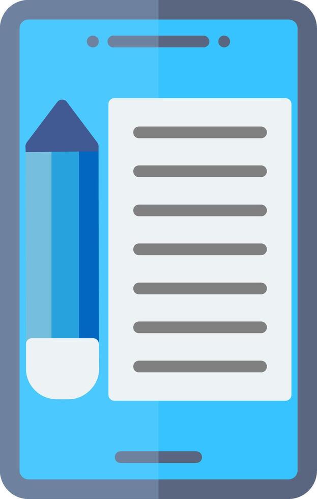 Note-Taking App Feature Flat vector