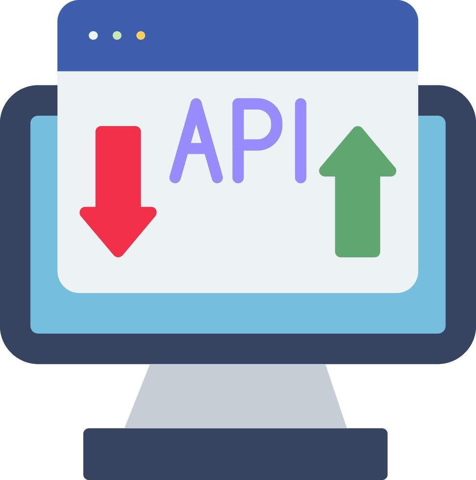 API Integration Tool Flat vector