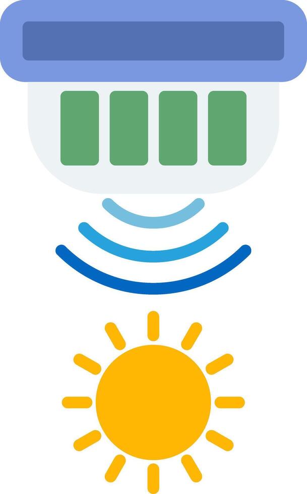 Light Sensor Ambient Light Detection Flat vector