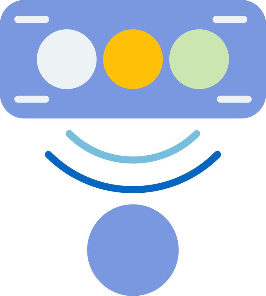 Color Sensor Color Detection Device Flat vector