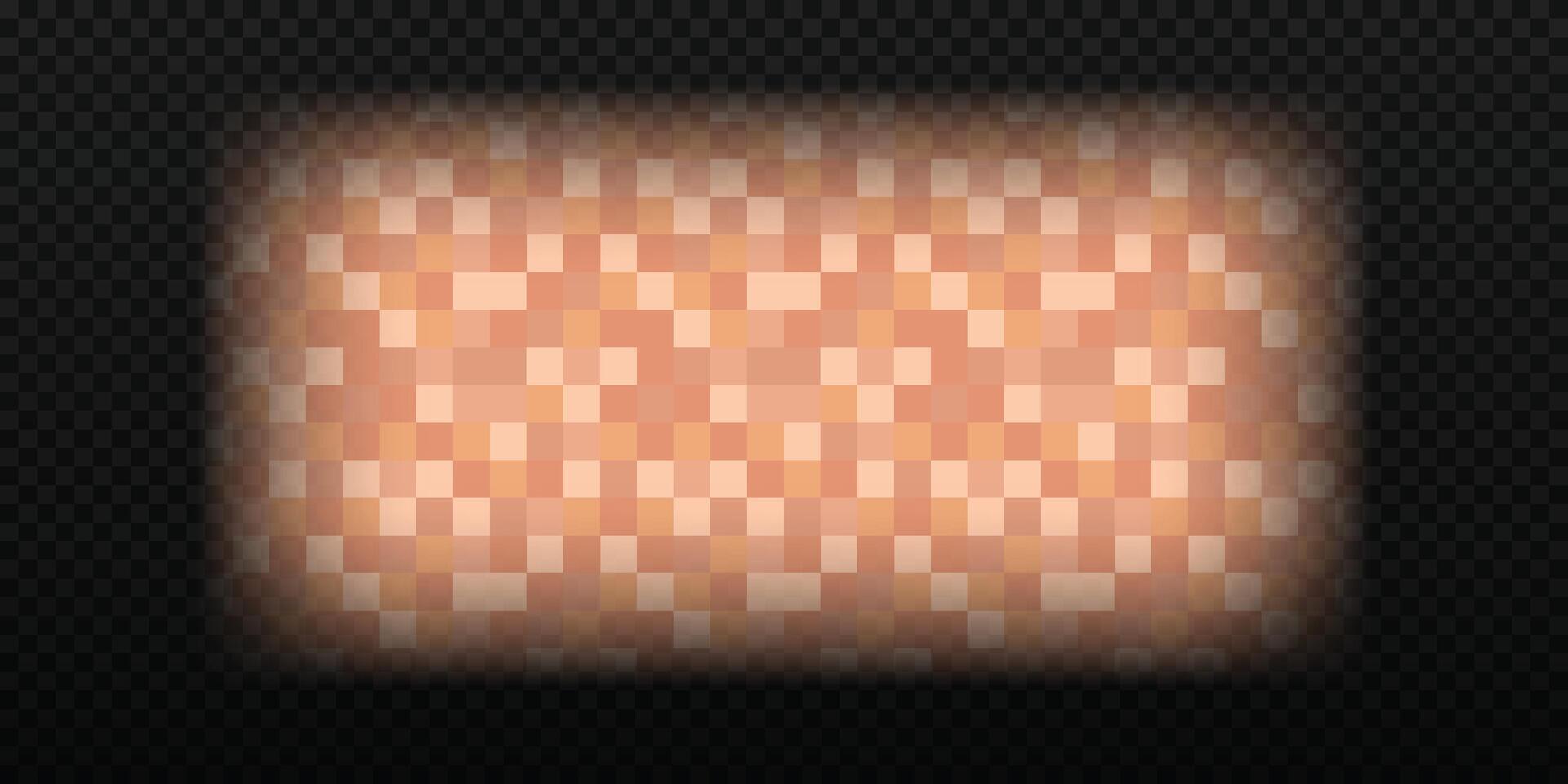 Censored pixel frame banner. Violence viewing with tag censorship vector