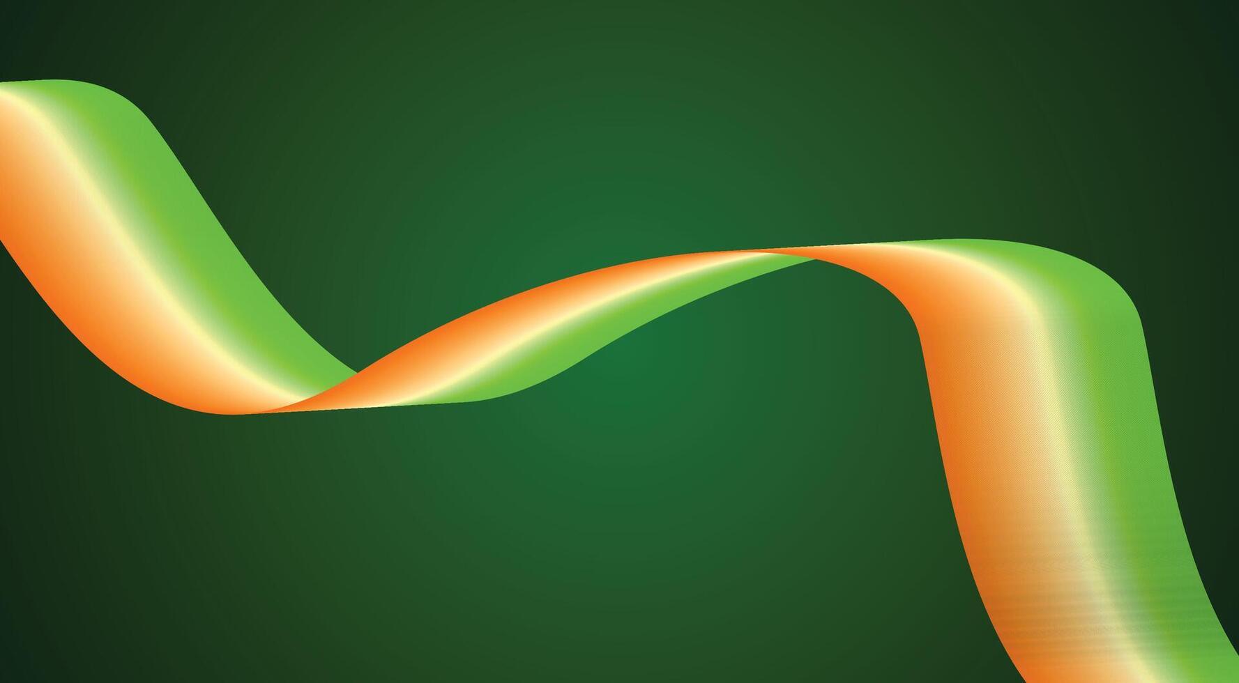 Blend Wavy Curved Smooth Background Green Colorful Gradient Abstract Design Illustration vector