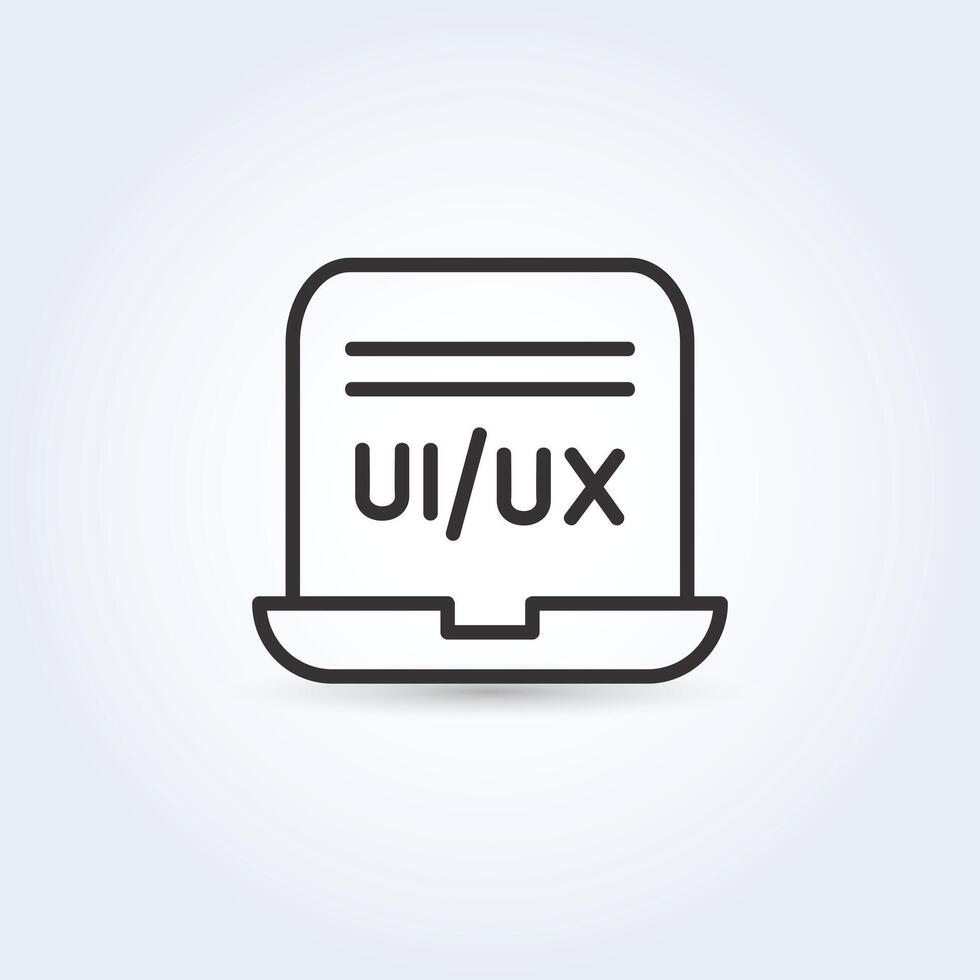Ui Ux pictogram design outline icons vector