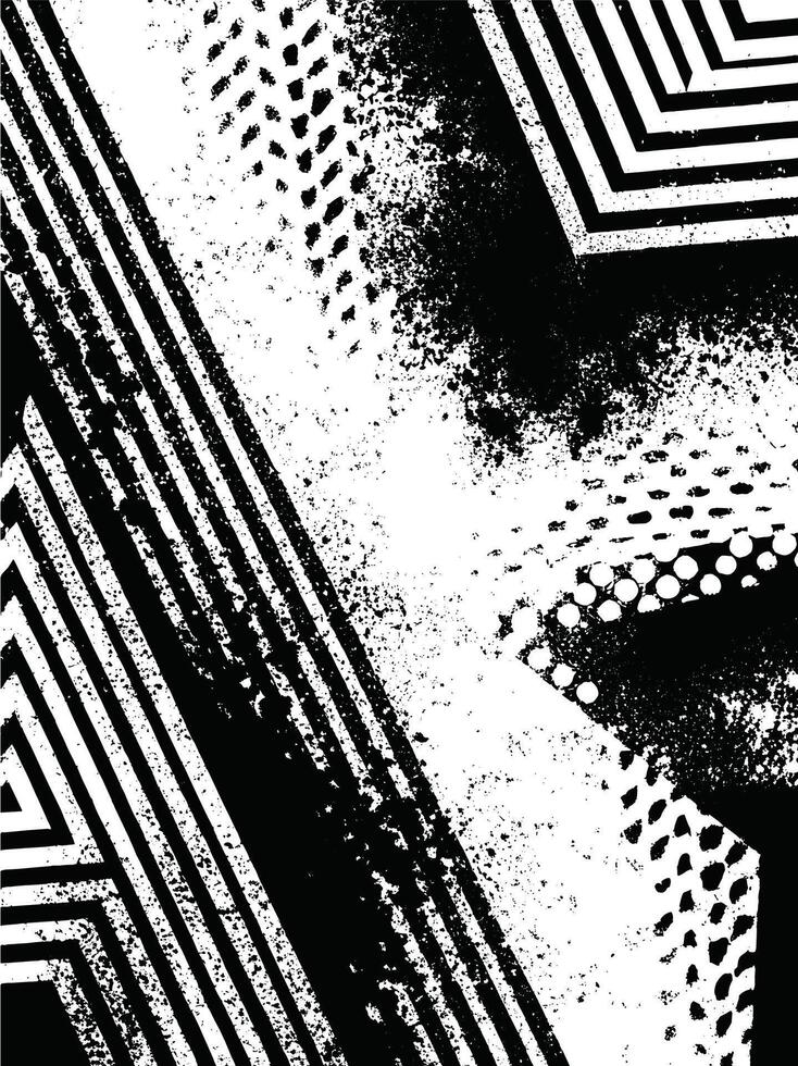 Chaotic Grunge Texture with Splattered Ink and Dotted Patterns vector