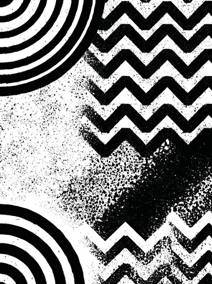 A black and white image of a zigzag pattern vector