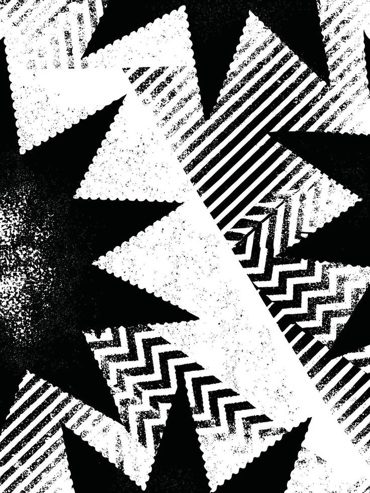 Abstract Grunge Zigzag and Line Background Texture vector