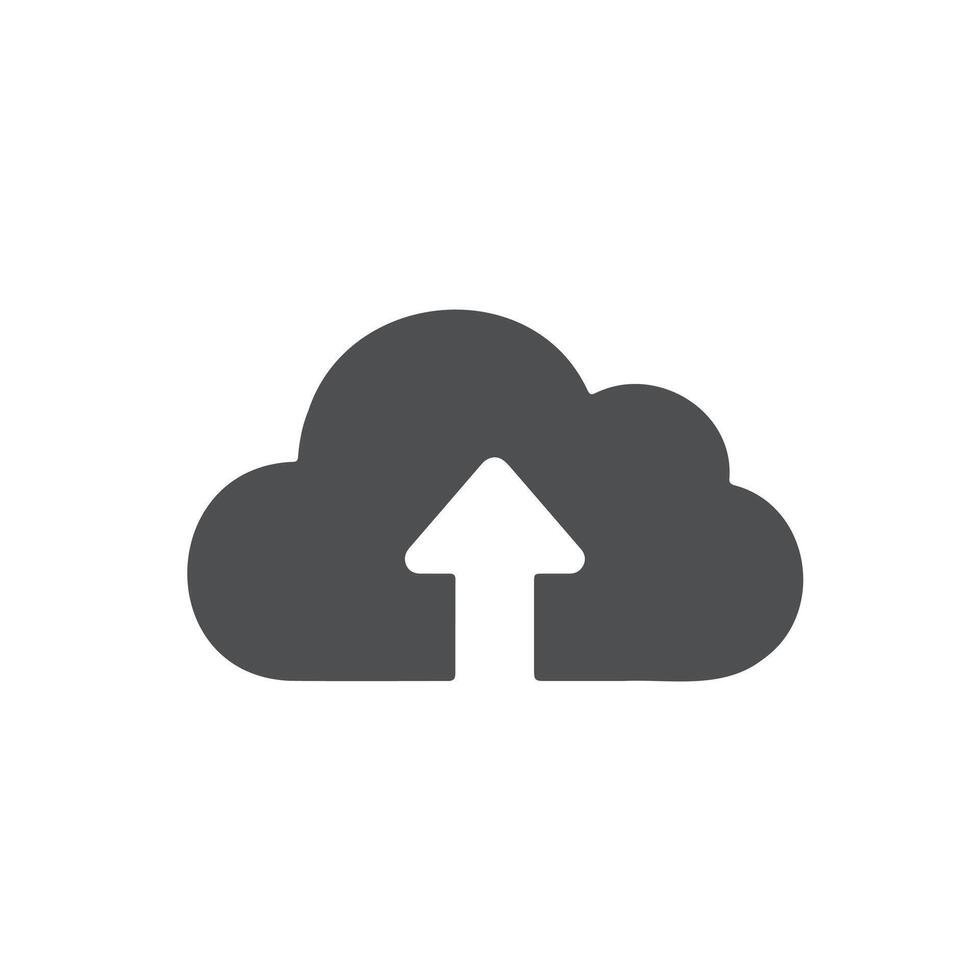cloud computing upload symbol vector