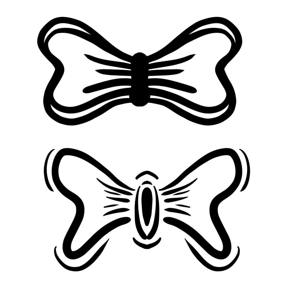 Bow tie icon. Linear style sign for design elements and web design. Bow tie symbol illustration. vector