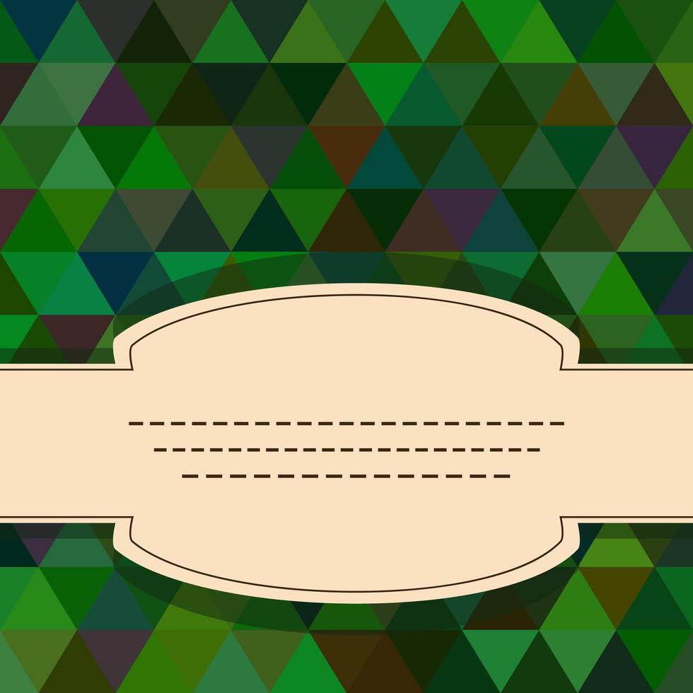 Cover with the background of the triangles for your design vector