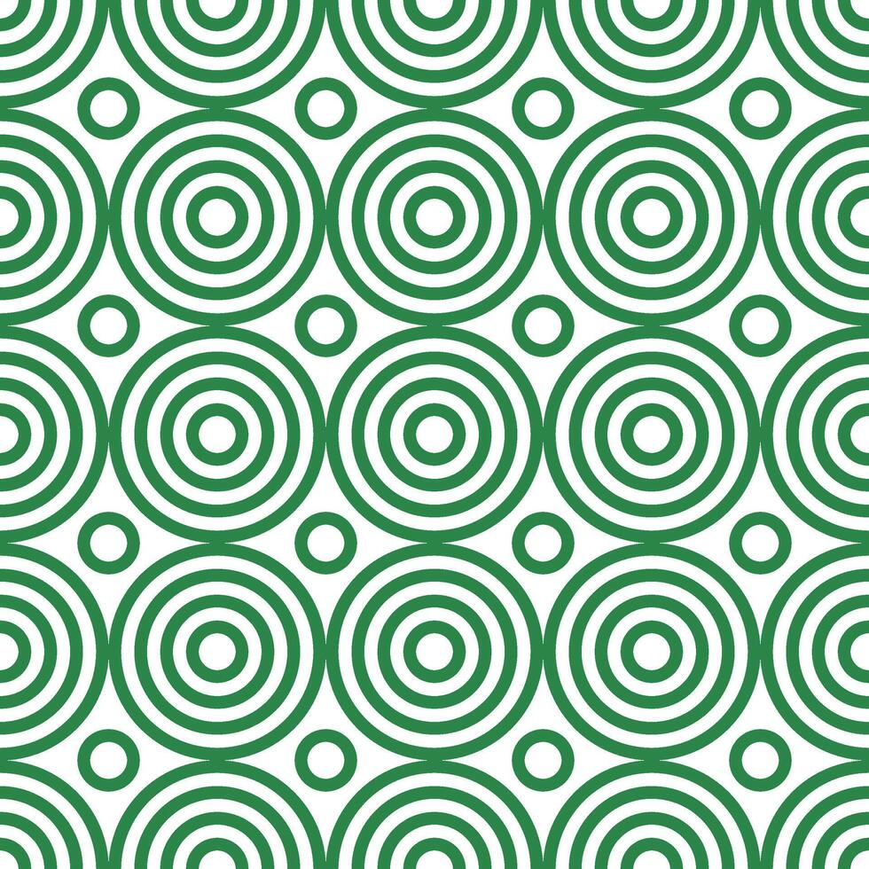 Geometric Circles Abstract Seamless Pattern vector