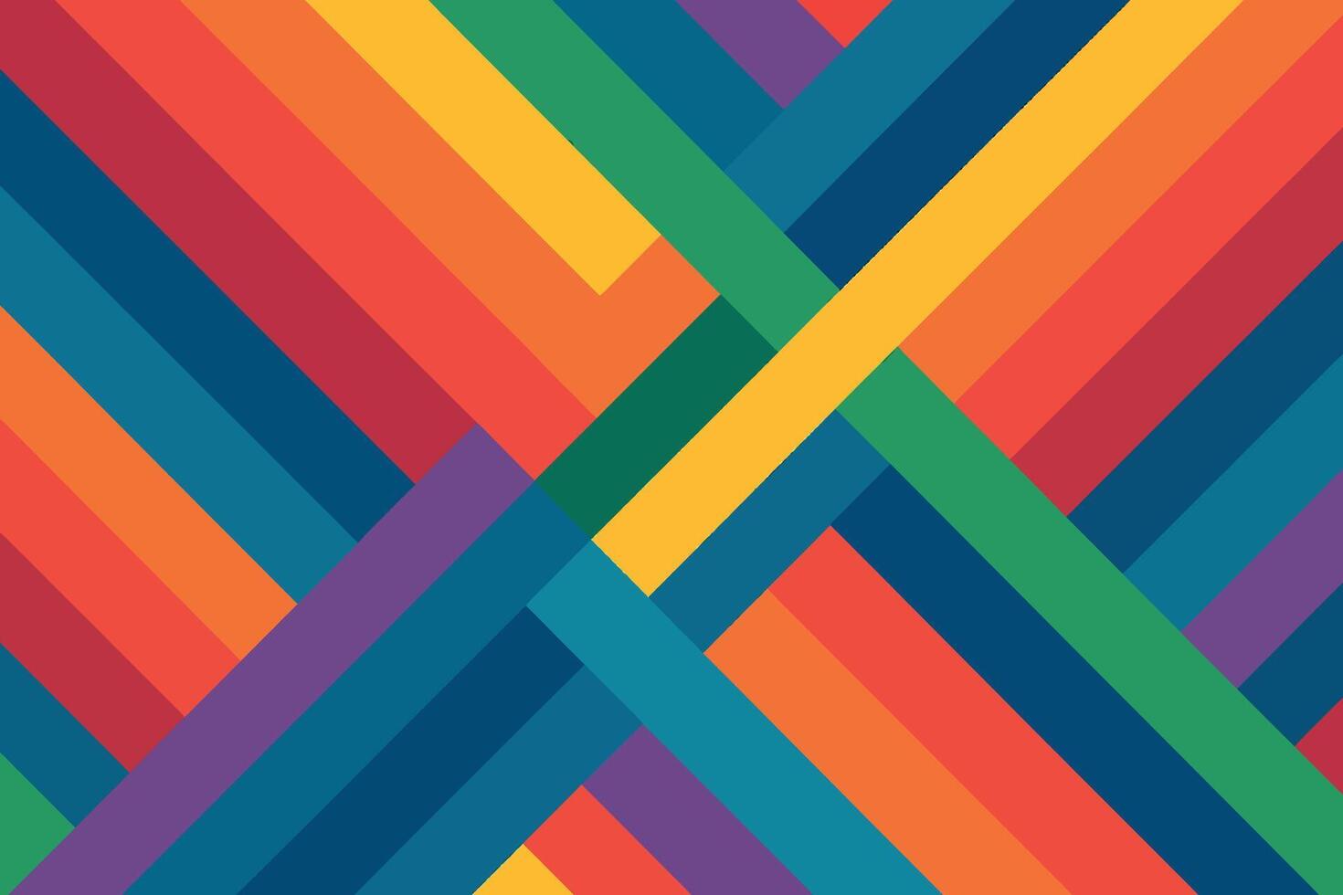 Vibrant Abstract Geometric Art with Colorful Intersecting Lines vector