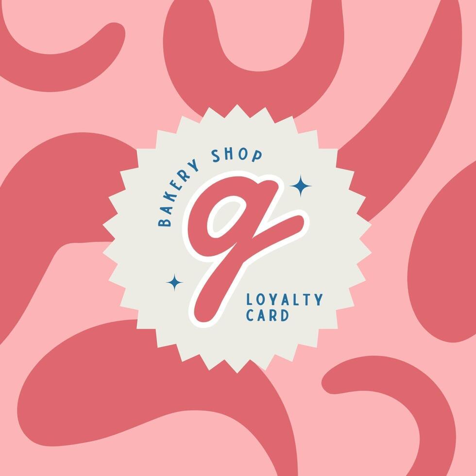 Bakery Loyalty Card Template Square Version