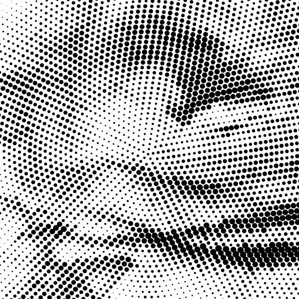Halftone Pattern. Set of Dots. Dotted Texture on White Background. Overlay Grunge Template. Distress Linear Design. Fade Monochrome Points. Strong Pop Art Backdrop. vector