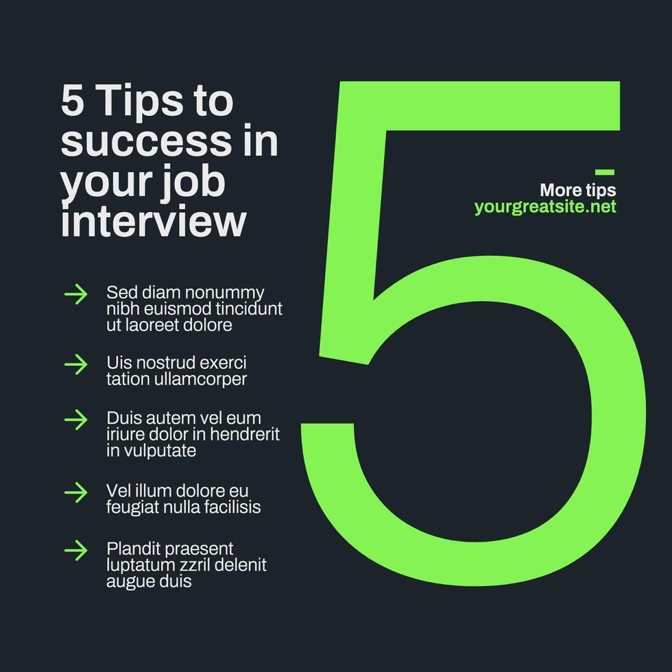 Career Tips LinkedIn Post template