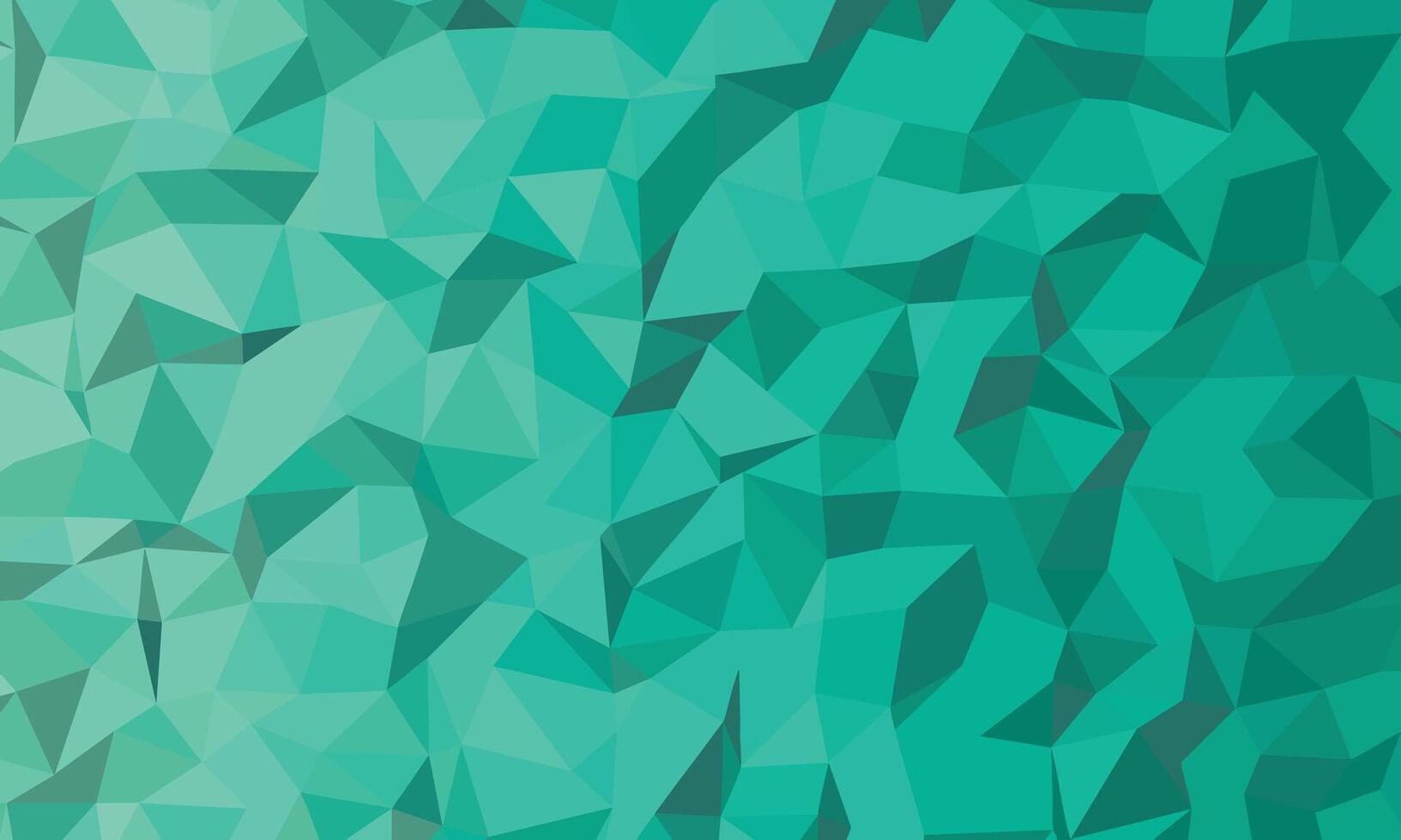 Geometric abstract green teal gradient low poly textured background pattern design vector