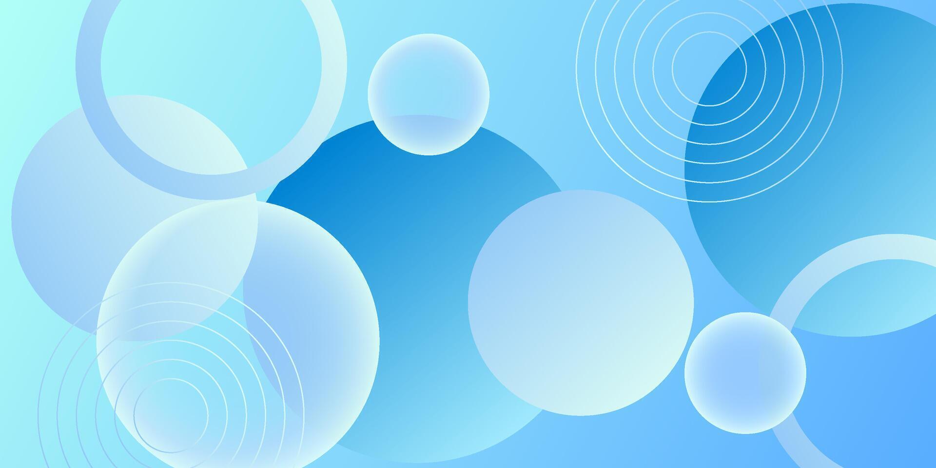 Abstract blue circle shape background. Simple and trendy pattern with realistic bubble shadow pattern design. eps10 vector