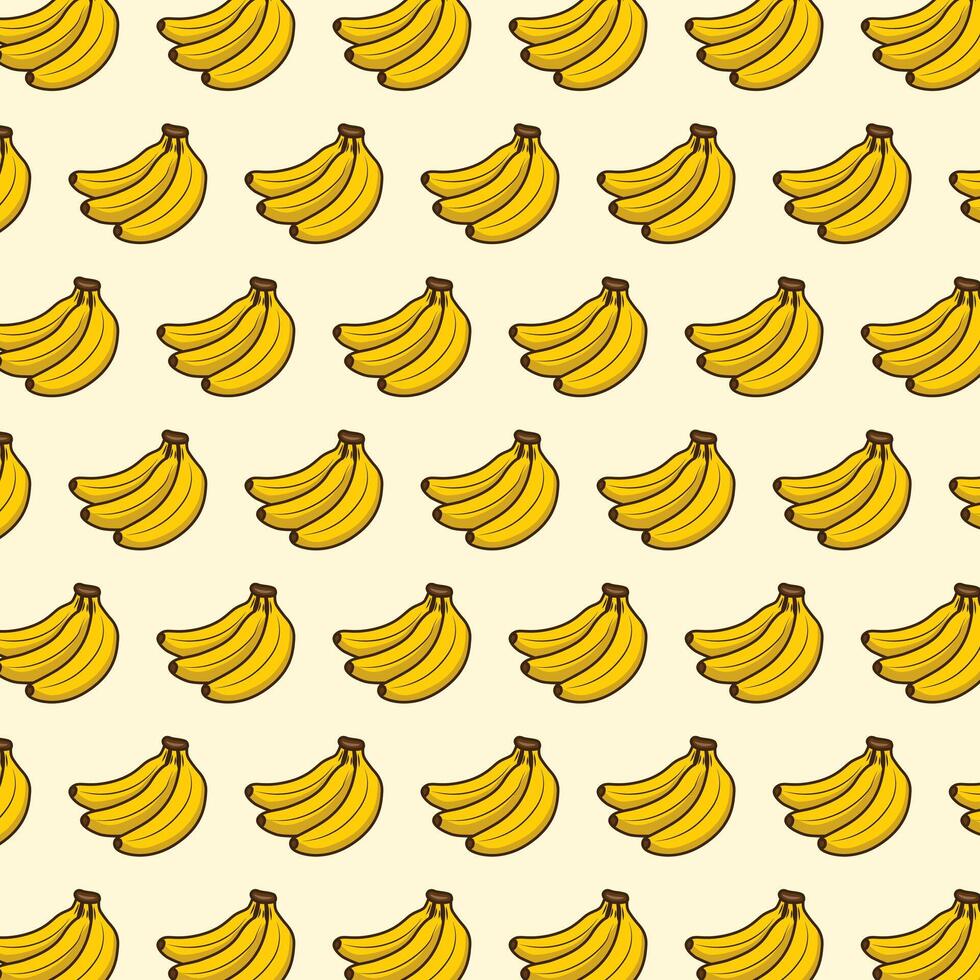 Repeating banana graphic pattern vector
