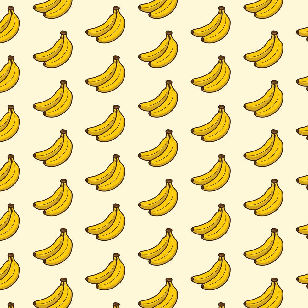 Colorful banana pattern design background vector